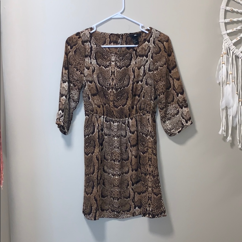 H&M snakeskin dress
